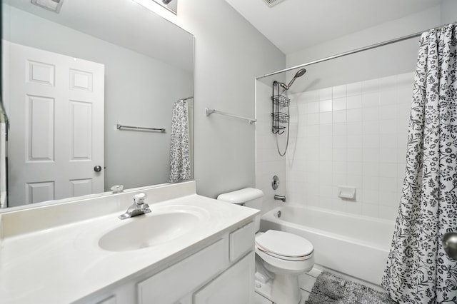 186 Willow Blvd, Willow Springs, IL 60480 - bathroom with vanity, shower / bath combo, and tile patterned floors