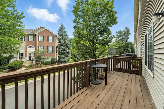 186 Willow Blvd, Willow Springs, IL 60480 - view of wooden deck