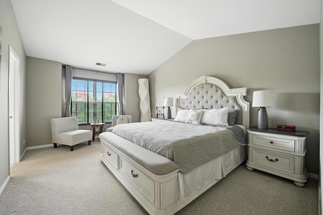 186 Willow Blvd, Willow Springs, IL 60480 - bedroom with lofted ceiling and light colored carpet