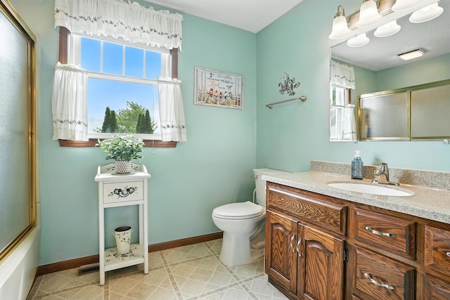28457 S Yates Ave, Beecher, IL 60401 - full bath with a shower with door and vanity