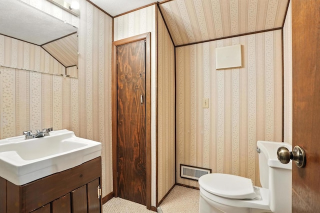 28457 S Yates Ave, Beecher, IL 60401 - half bathroom featuring vanity and wallpapered walls
