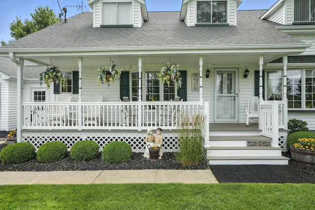28457 S Yates Ave, Beecher, IL 60401 - view of front of home with a shingled roof and a porch
