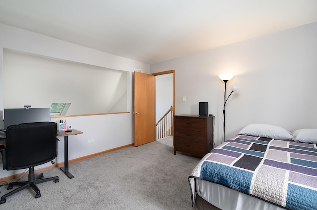 5505 Salma St, Plainfield, IL 60586 - carpeted bedroom with a desk and baseboards