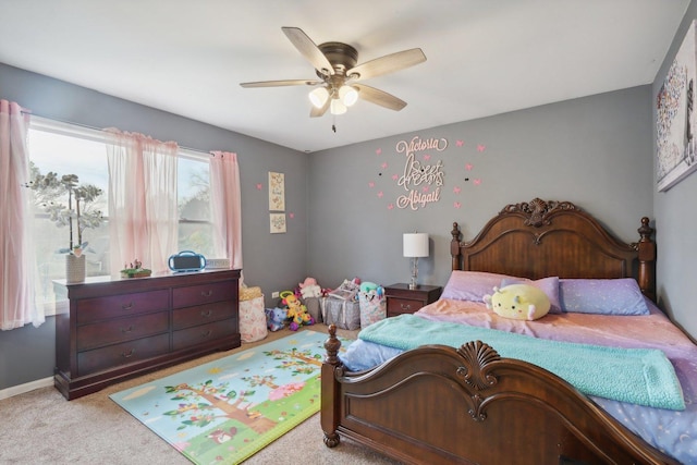 9997 W Paddock Ave, Beach Park, IL 60087 - carpeted bedroom featuring a ceiling fan and baseboards