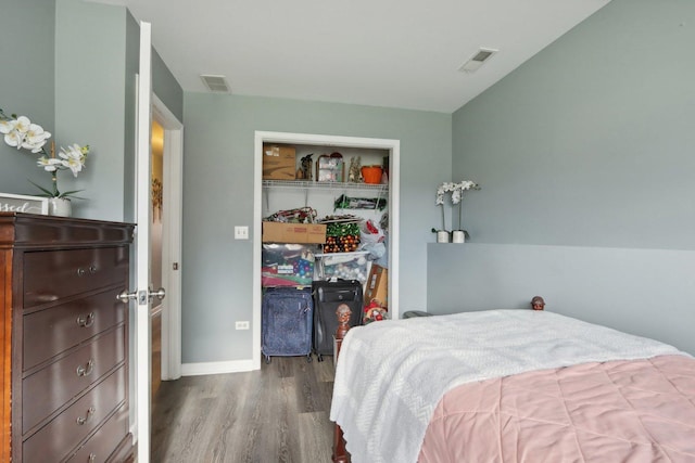 9997 W Paddock Ave, Beach Park, IL 60087 - bedroom with wood finished floors and a closet