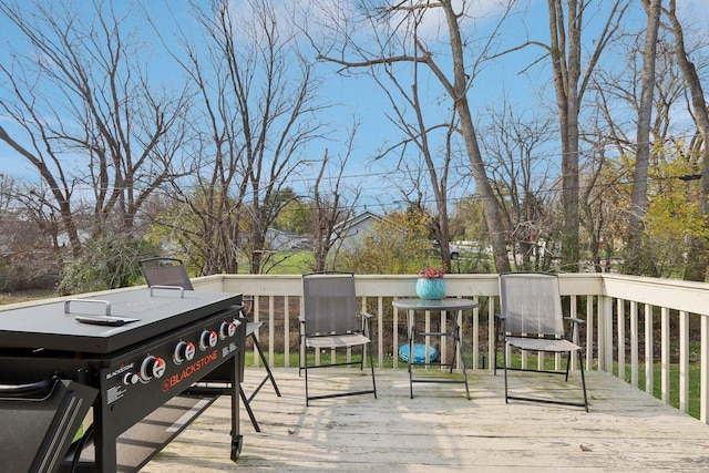 9997 W Paddock Ave, Beach Park, IL 60087 - wooden terrace with area for grilling