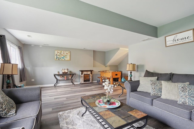 9997 W Paddock Ave, Beach Park, IL 60087 - living room featuring light wood finished floors and baseboards