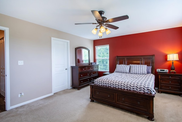1670 Windward Dr, Pingree Grove, IL 60140 - bedroom with light carpet and a ceiling fan