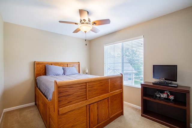 1670 Windward Dr, Pingree Grove, IL 60140 - bedroom with light colored carpet and a ceiling fan
