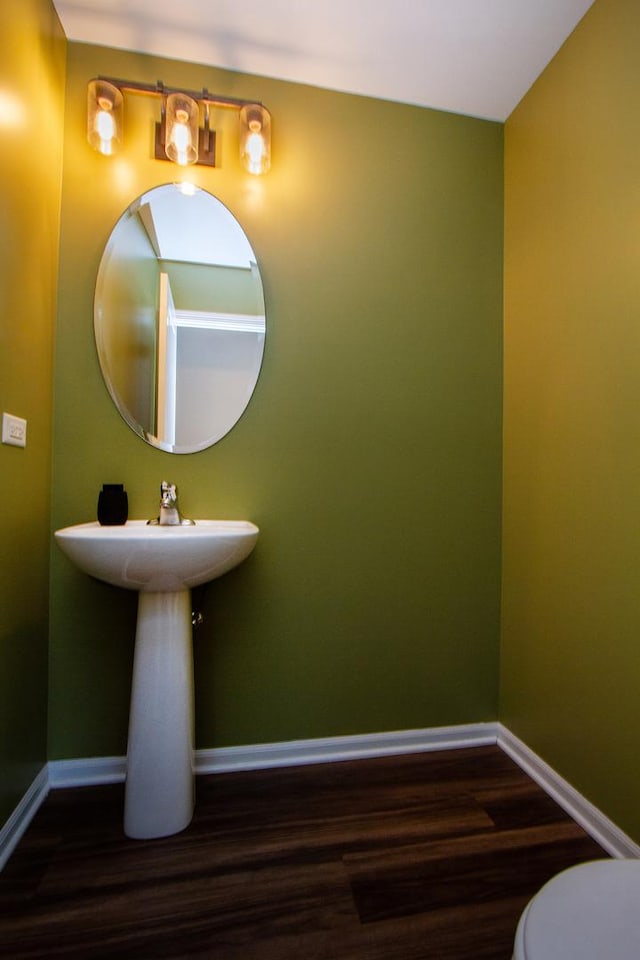 1670 Windward Dr, Pingree Grove, IL 60140 - half bathroom with wood finished floors and baseboards