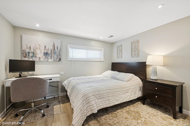 1308 Hoffman Ave, Park Ridge, IL 60068 - bedroom with recessed lighting, wood finished floors, and a desk