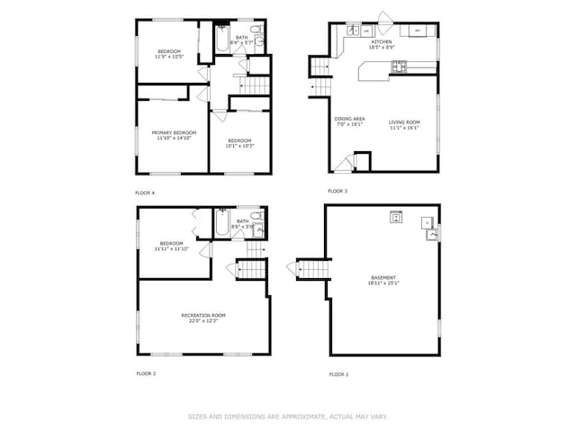 1308 Hoffman Ave, Park Ridge, IL 60068 - view of floor plan / room layout