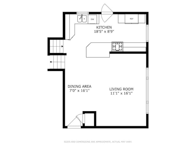 1308 Hoffman Ave, Park Ridge, IL 60068 - view of floor plan / room layout