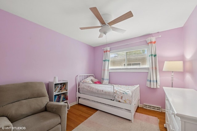 1308 Hoffman Ave, Park Ridge, IL 60068 - bedroom with light wood-type flooring and ceiling fan