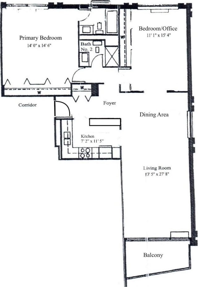 1450 N Astor St Unit 14D, Chicago, IL 60610 - view of room layout
