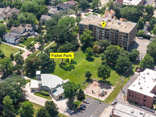 1110 Grove St Unit 4A, Downers Grove, IL 60515 - aerial perspective of suburban area