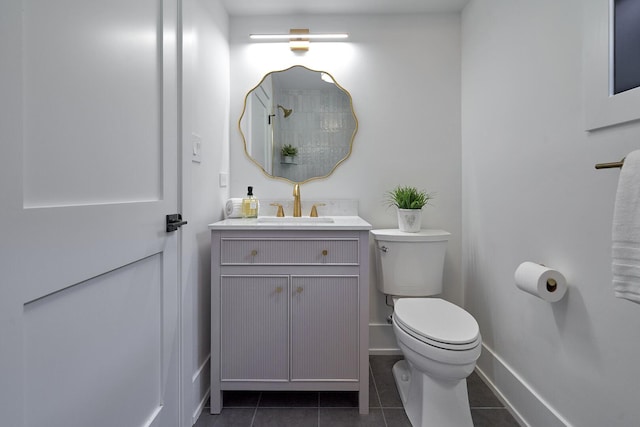 1332 N Leavitt St, Chicago, IL 60622 - bathroom with tile patterned flooring, vanity, and a shower