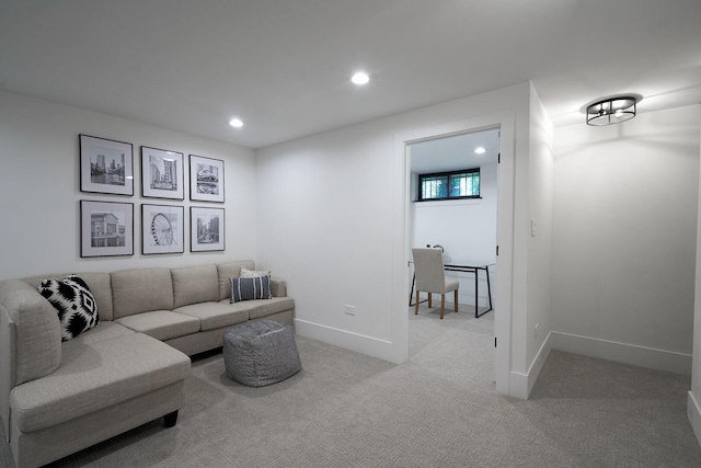 1332 N Leavitt St, Chicago, IL 60622 - carpeted living room featuring recessed lighting