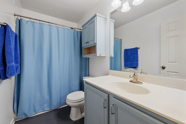 2706 Steamboat Cir, Plainfield, IL 60586 - bathroom with vanity, tile patterned flooring, and curtained shower