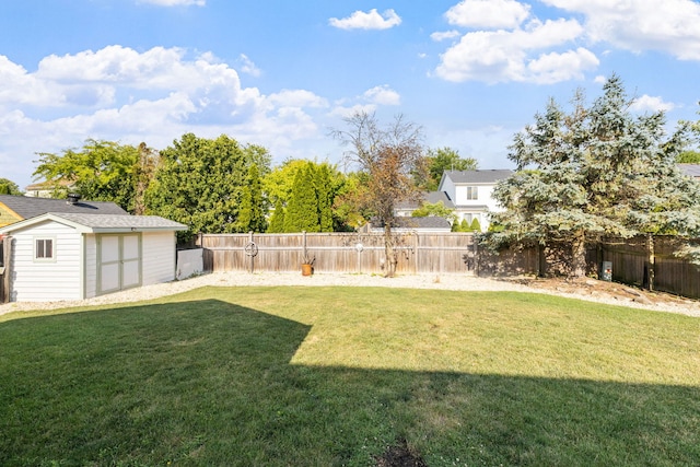 2706 Steamboat Cir, Plainfield, IL 60586 - fenced backyard featuring a storage unit