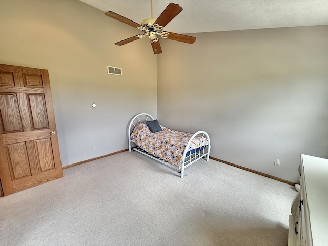 5448 S Branch Ct, Rochelle, IL 61068 - carpeted bedroom featuring baseboards and a ceiling fan