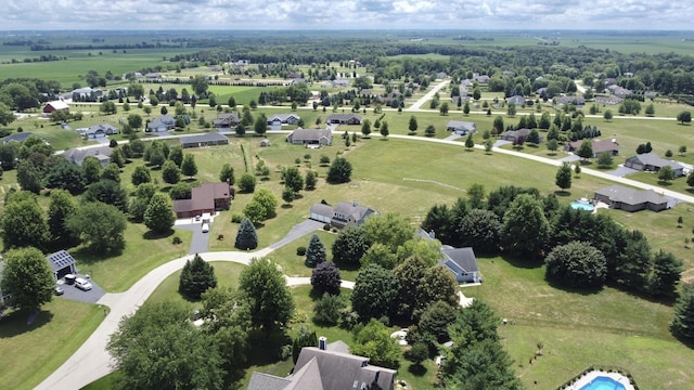 5448 S Branch Ct, Rochelle, IL 61068 - aerial view of property and surrounding area featuring nearby suburban area