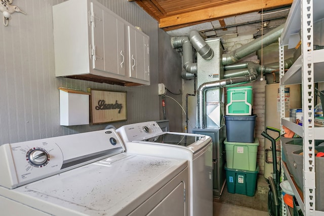 911 N 9th St, Dekalb, IL 60115 - laundry room with washer and dryer and cabinet space