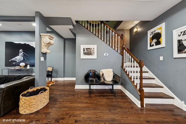 4229 S Prairie Ave, Chicago, IL 60653 - stairway featuring wood finished floors