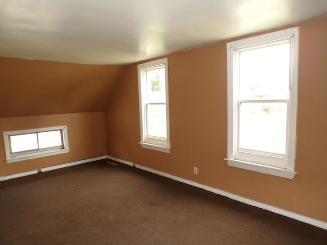 12934 Mozart St, Blue Island, IL 60406 - additional living space featuring lofted ceiling and dark carpet