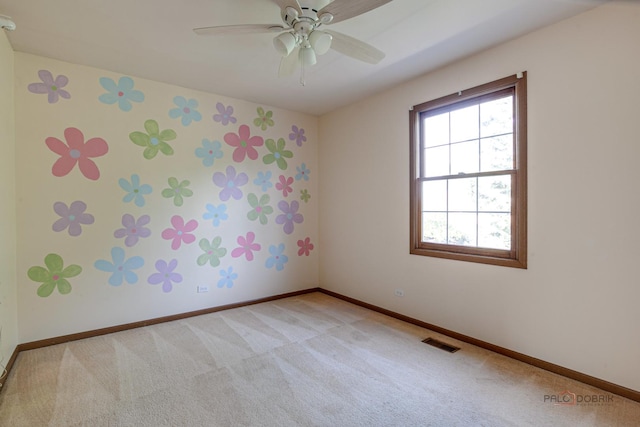1021 Autumn Dr, Antioch, IL 60002 - unfurnished room featuring light colored carpet and a ceiling fan
