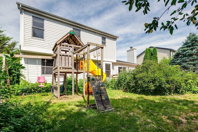 1021 Autumn Dr, Antioch, IL 60002 - view of playground with a lawn
