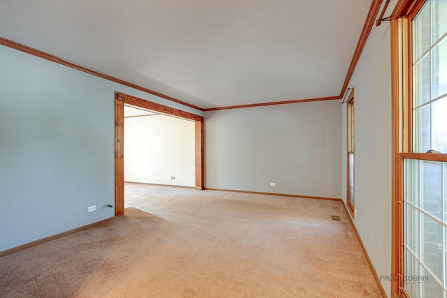 1021 Autumn Dr, Antioch, IL 60002 - carpeted empty room featuring crown molding
