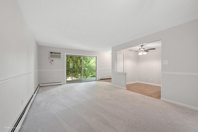 5340 Waterbury Ct Unit 2103, Crestwood, IL 60418 - unfurnished room featuring baseboard heating, carpet floors, and a ceiling fan