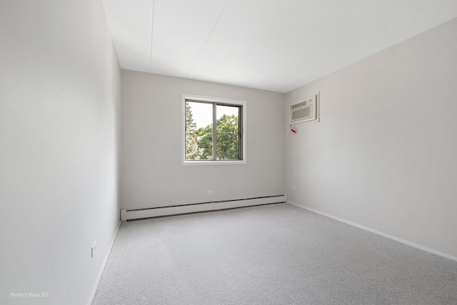 5340 Waterbury Ct Unit 2103, Crestwood, IL 60418 - unfurnished room with a baseboard radiator, a wall mounted AC, and carpet
