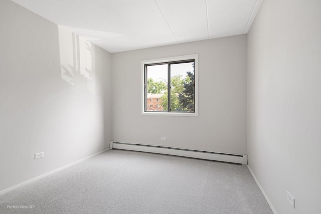 5340 Waterbury Ct Unit 2103, Crestwood, IL 60418 - spare room featuring baseboard heating and carpet flooring