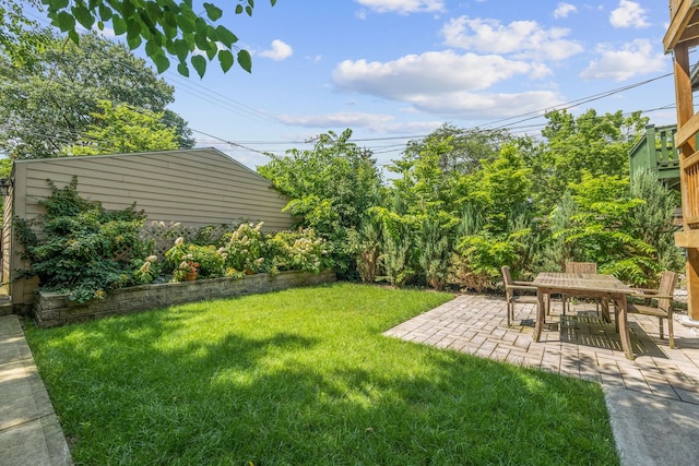 5312 S Woodlawn Ave Unit 1, Chicago, IL 60615 - view of green lawn featuring a patio and outdoor dining space