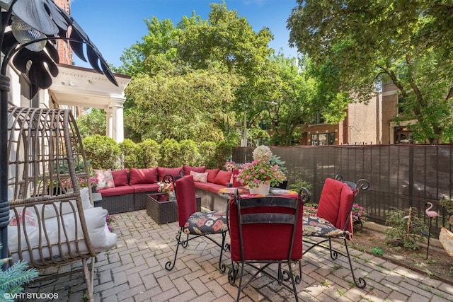 2848 N Burling St Unit 1, Chicago, IL 60657 - view of patio with outdoor lounge area