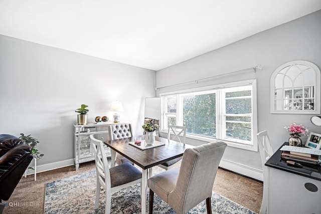 2924 N Mulligan Ave, Chicago, IL 60634 - dining space with baseboard heating and carpet