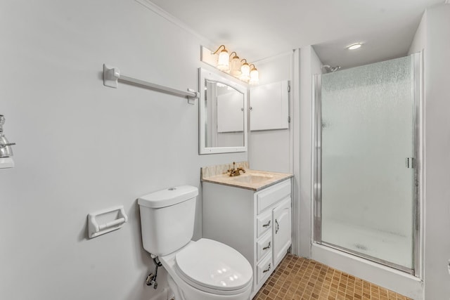 10026 S Spaulding Ave, Evergreen Park, IL 60805 - full bathroom with vanity and a stall shower