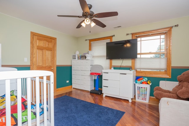 115 E Woodlawn Rd, New Lenox, IL 60451 - bedroom with wood finished floors and ceiling fan