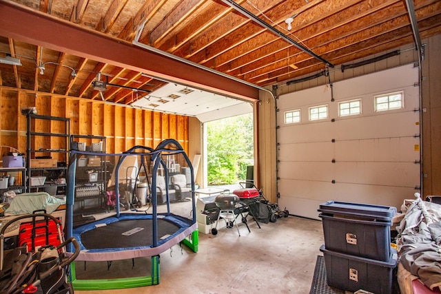 115 E Woodlawn Rd, New Lenox, IL 60451 - garage featuring a trampoline