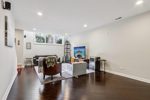 1431 N Artesian Ave Unit 1, Chicago, IL 60622 - living area featuring hardwood / wood-style floors and recessed lighting