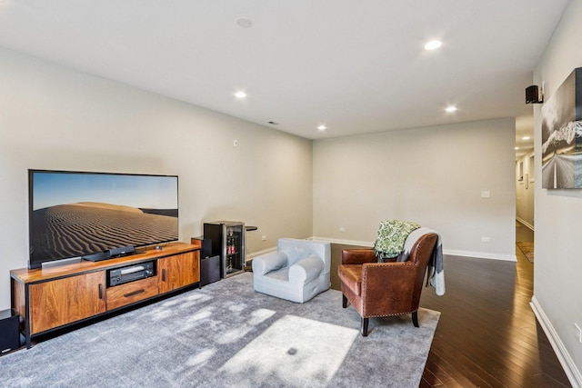1431 N Artesian Ave Unit 1, Chicago, IL 60622 - living area featuring hardwood / wood-style flooring and recessed lighting