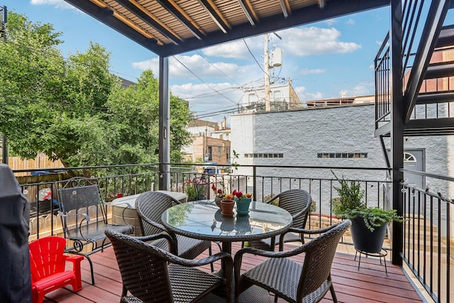 1431 N Artesian Ave Unit 1, Chicago, IL 60622 - balcony with outdoor dining space