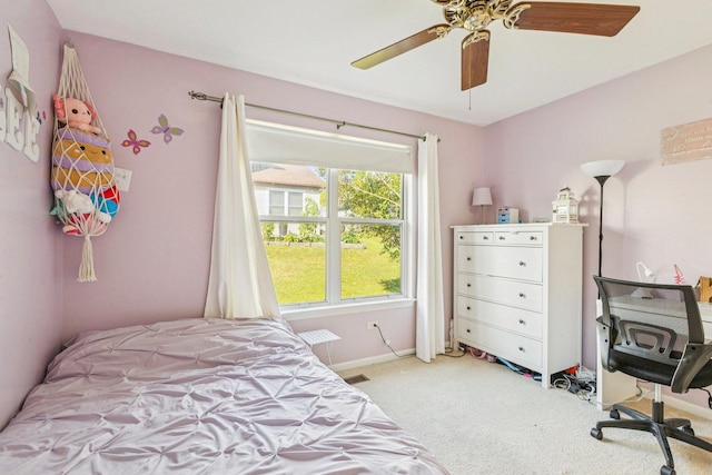 1192 Sumac Trl, Hoffman Estates, IL 60192 - bedroom featuring carpet floors and ceiling fan