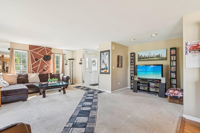 1192 Sumac Trl, Hoffman Estates, IL 60192 - carpeted living room with baseboards