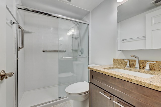 512 Redondo Dr Unit 112, Downers Grove, IL 60516 - full bath with vanity, a stall shower, and tile patterned floors