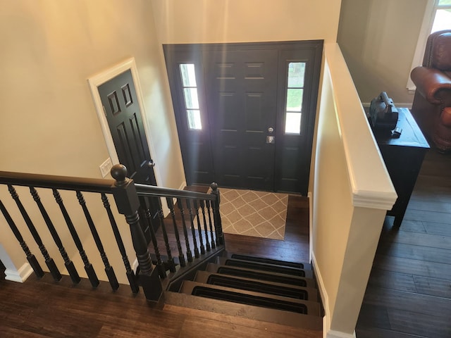 814 S 11th Ave, Saint Charles, IL 60174 - foyer entrance with hardwood / wood-style floors and stairway