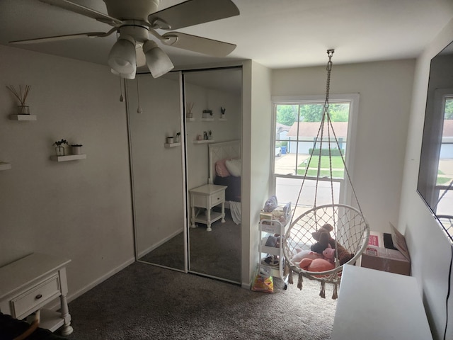 814 S 11th Ave, Saint Charles, IL 60174 - carpeted bedroom featuring a closet and a ceiling fan