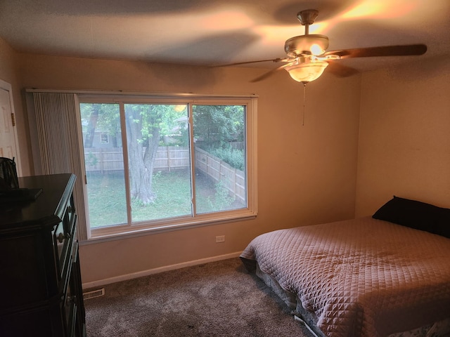 814 S 11th Ave, Saint Charles, IL 60174 - bedroom with multiple windows, carpet, and a ceiling fan